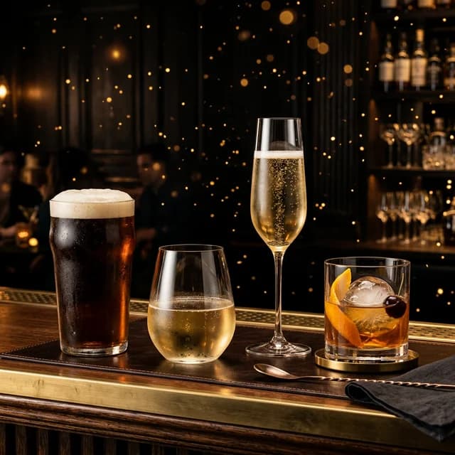 Premium drinks at Rock & Pour